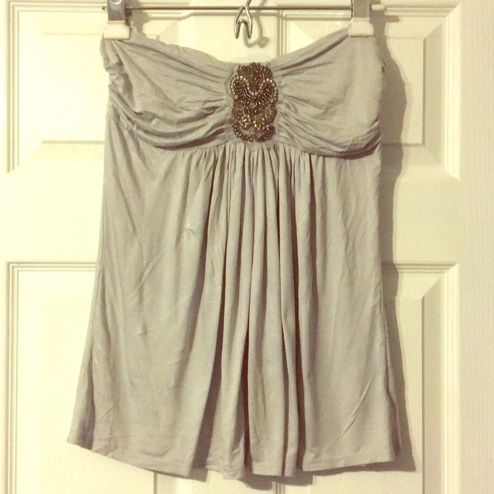 Strapless blouse